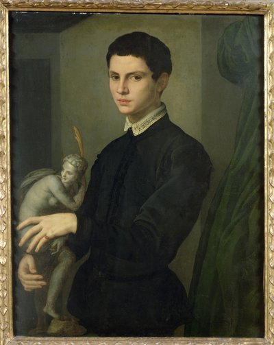 Porträt eines Bildhauers, möglicherweise Baccio Bandinelli (1493-1560) von Agnolo Bronzino